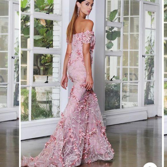 NEW J’Adore JX4028 mystic gown dusty rose - Picture 3 of 7